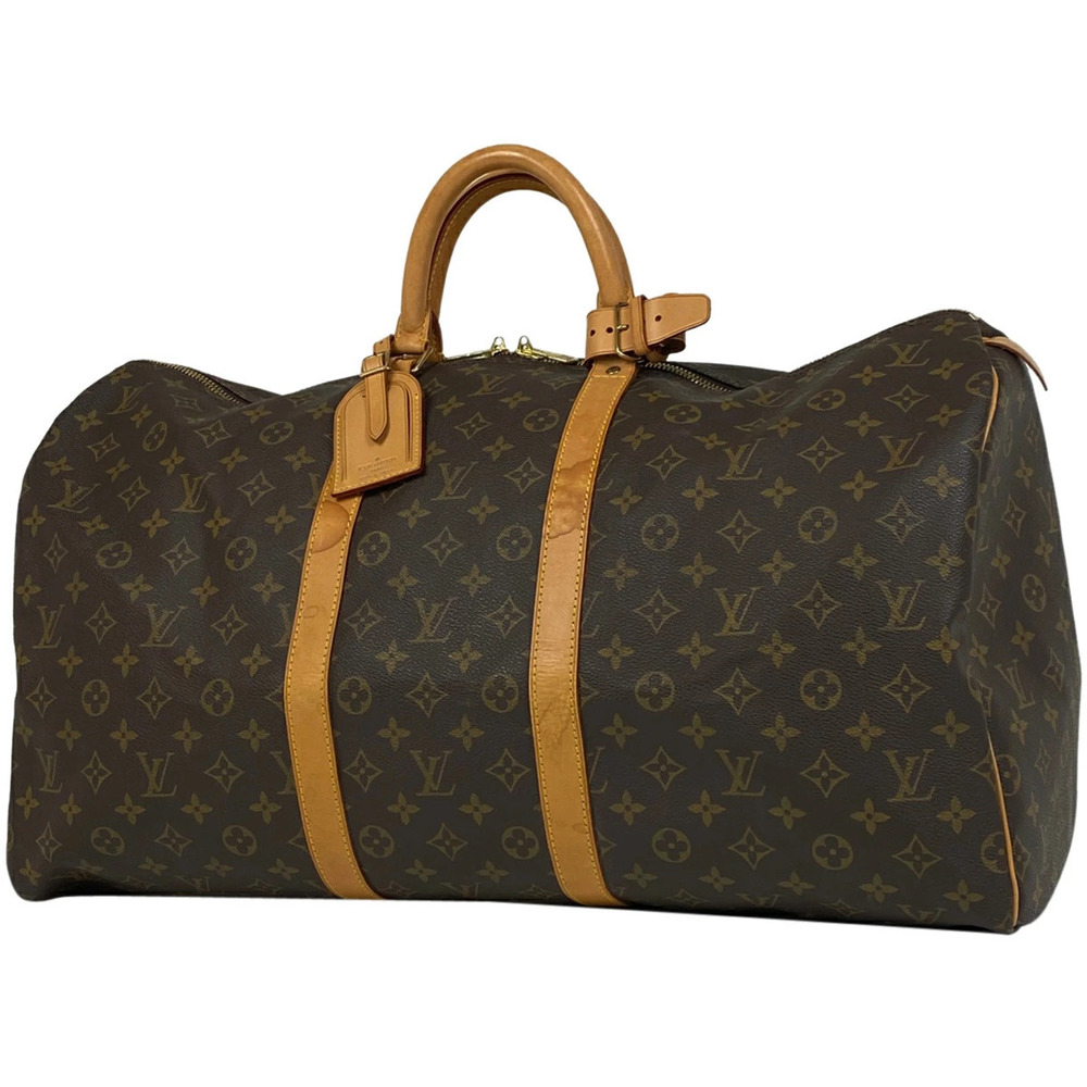 Louis Vuitton Keepall Handbag Travel Business Boston Bag Monogram Brown - Picture 1 of 7